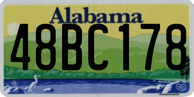 AL license plate 48BC178