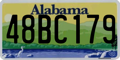 AL license plate 48BC179