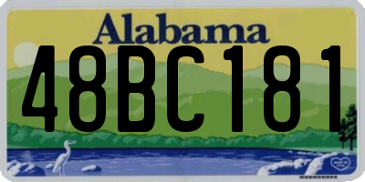 AL license plate 48BC181