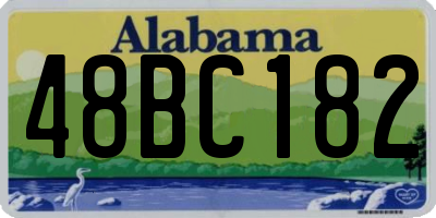 AL license plate 48BC182