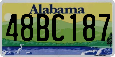 AL license plate 48BC187