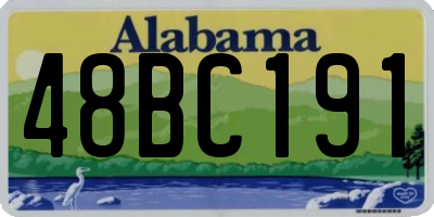 AL license plate 48BC191