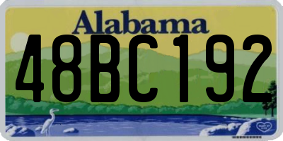 AL license plate 48BC192