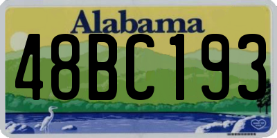 AL license plate 48BC193
