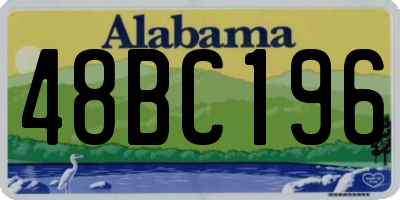 AL license plate 48BC196