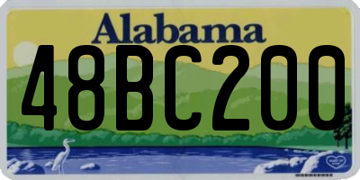 AL license plate 48BC200