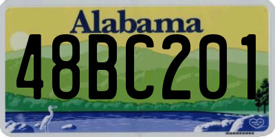 AL license plate 48BC201