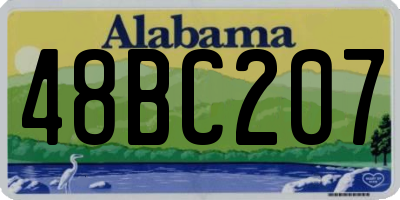 AL license plate 48BC207