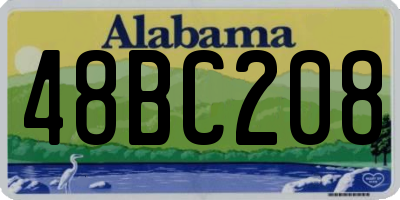 AL license plate 48BC208