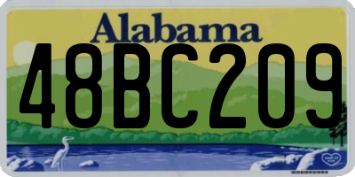 AL license plate 48BC209