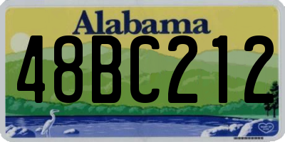 AL license plate 48BC212