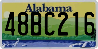 AL license plate 48BC216