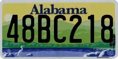AL license plate 48BC218