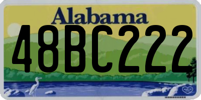 AL license plate 48BC222
