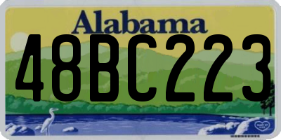 AL license plate 48BC223