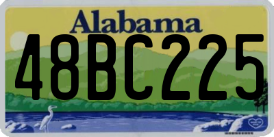 AL license plate 48BC225