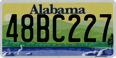 AL license plate 48BC227