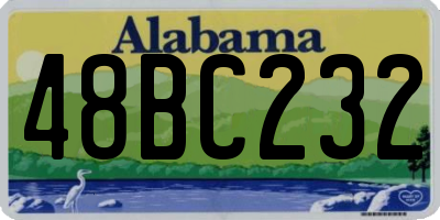 AL license plate 48BC232