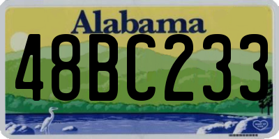 AL license plate 48BC233