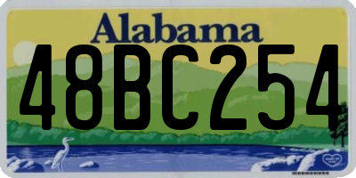 AL license plate 48BC254