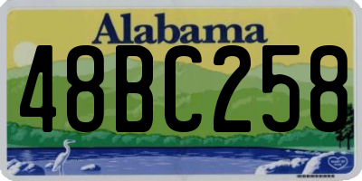 AL license plate 48BC258