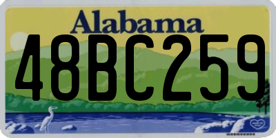 AL license plate 48BC259