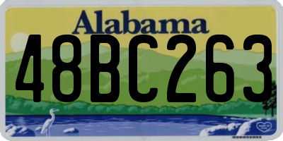AL license plate 48BC263