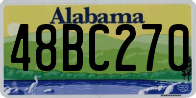 AL license plate 48BC270