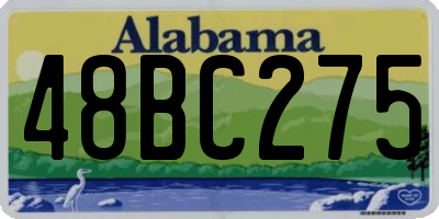 AL license plate 48BC275