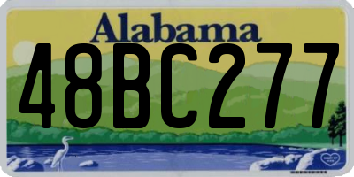 AL license plate 48BC277
