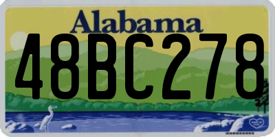 AL license plate 48BC278