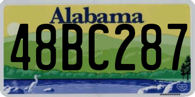 AL license plate 48BC287
