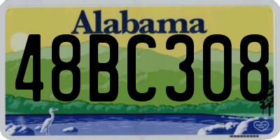 AL license plate 48BC308