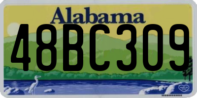AL license plate 48BC309