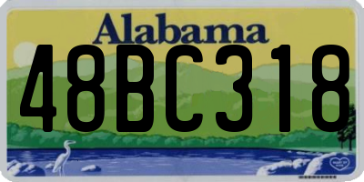 AL license plate 48BC318