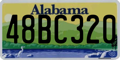 AL license plate 48BC320