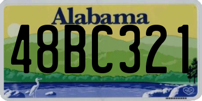 AL license plate 48BC321