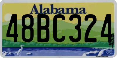 AL license plate 48BC324