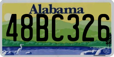 AL license plate 48BC326