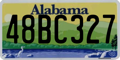 AL license plate 48BC327