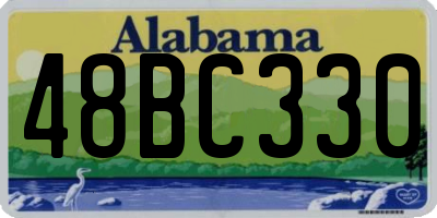 AL license plate 48BC330