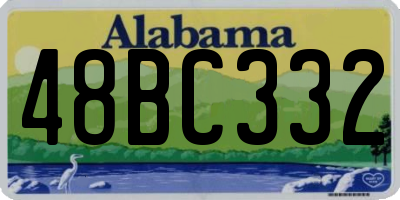 AL license plate 48BC332