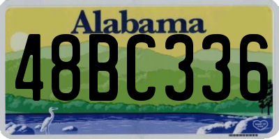 AL license plate 48BC336