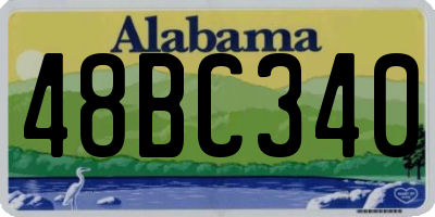 AL license plate 48BC340