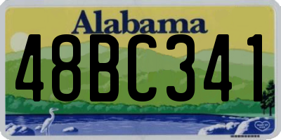 AL license plate 48BC341