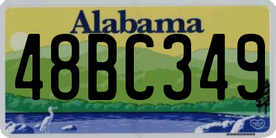 AL license plate 48BC349
