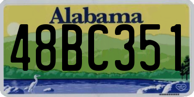 AL license plate 48BC351