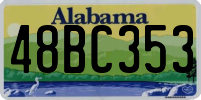 AL license plate 48BC353