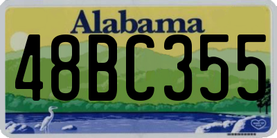AL license plate 48BC355