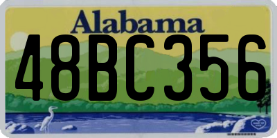 AL license plate 48BC356